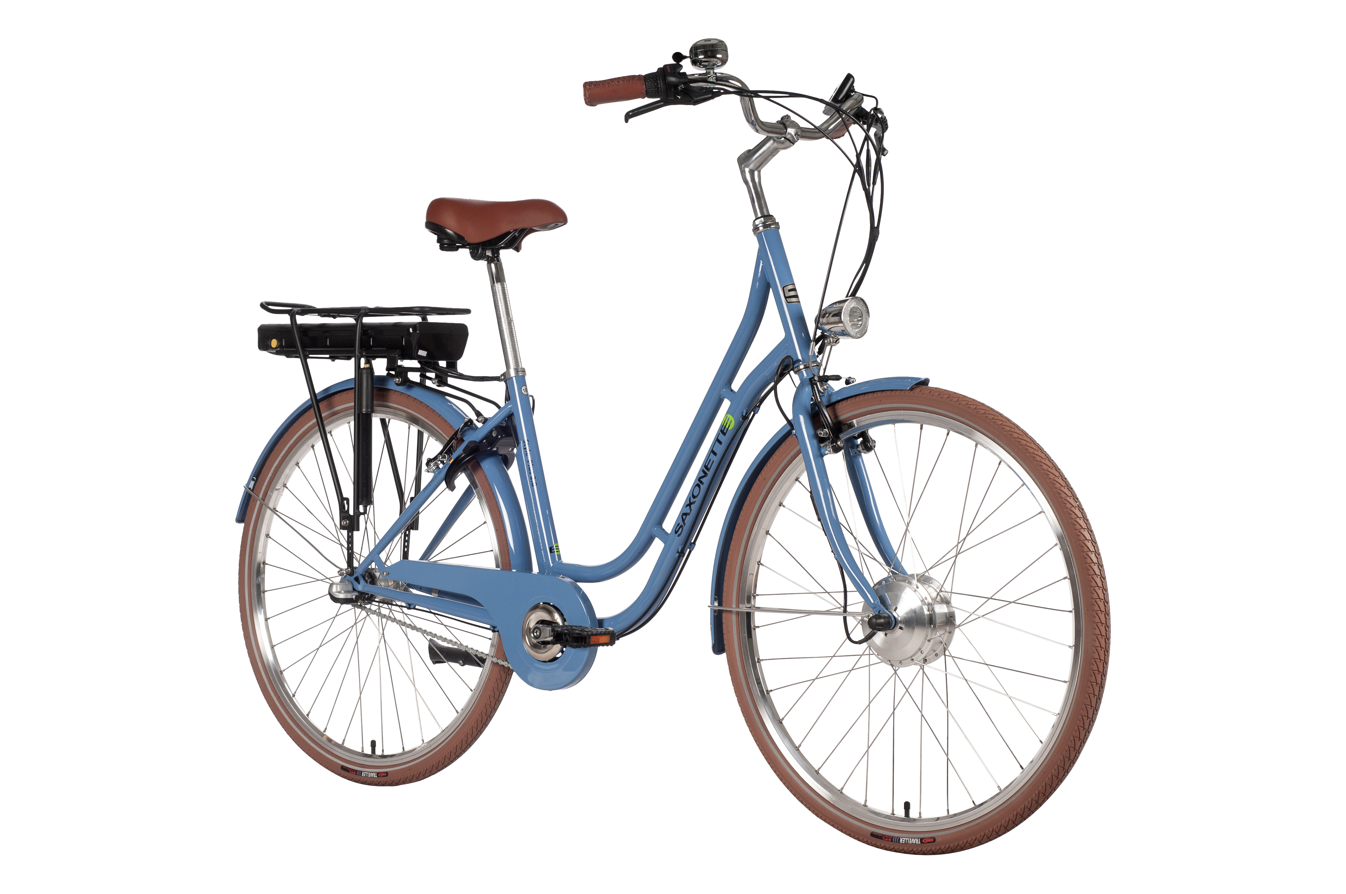 SAXONETTE Style Plus 2.0 E-Citybike Classic 3 Gang Nabenschaltung Rücktrittbremse Vorderradmotor